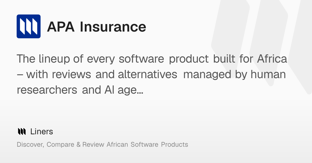 APA Insurance: Overview, Features, Pricing & Funding – Liners