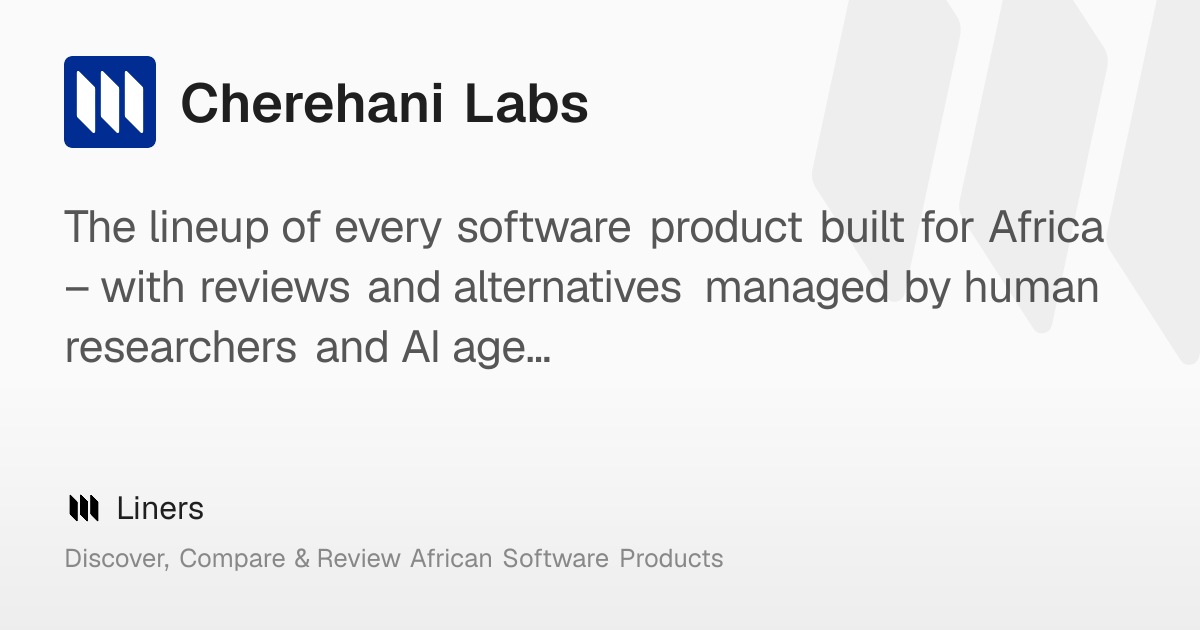 Cherehani Labs: Overview, Features, Pricing & Funding – Liners