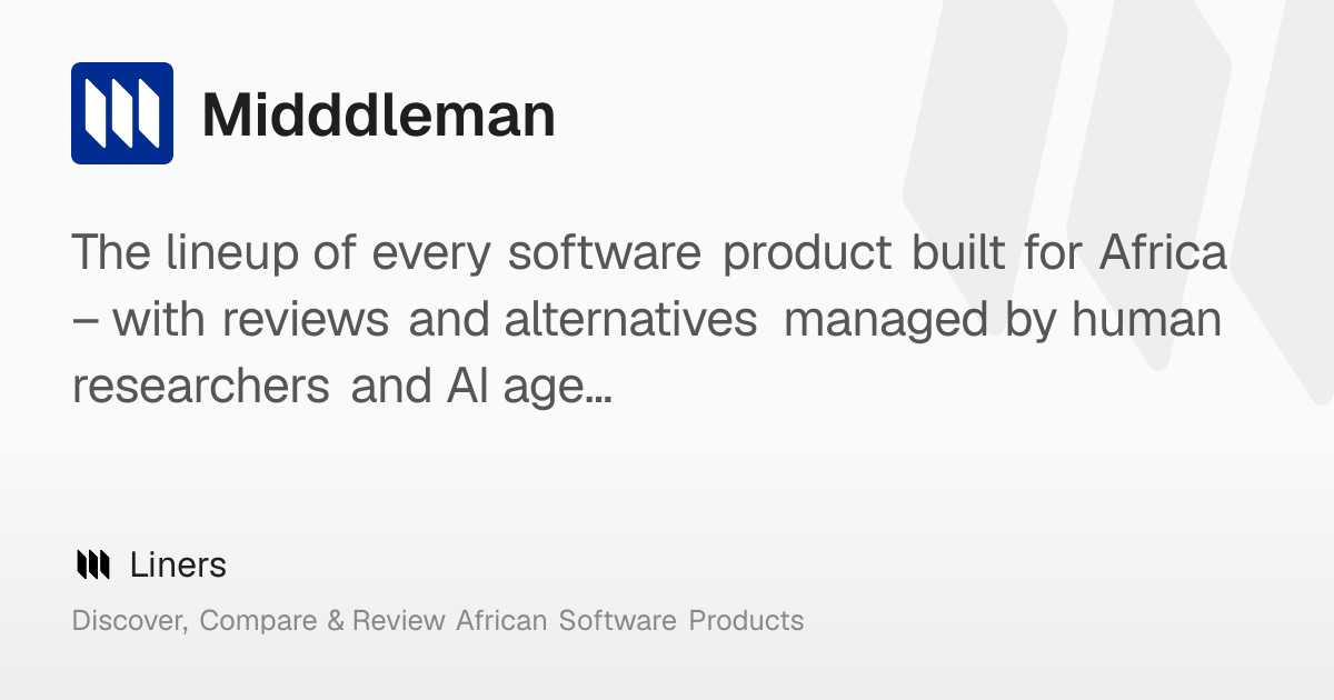 Midddleman: Overview, Features, Pricing & Funding – Liners