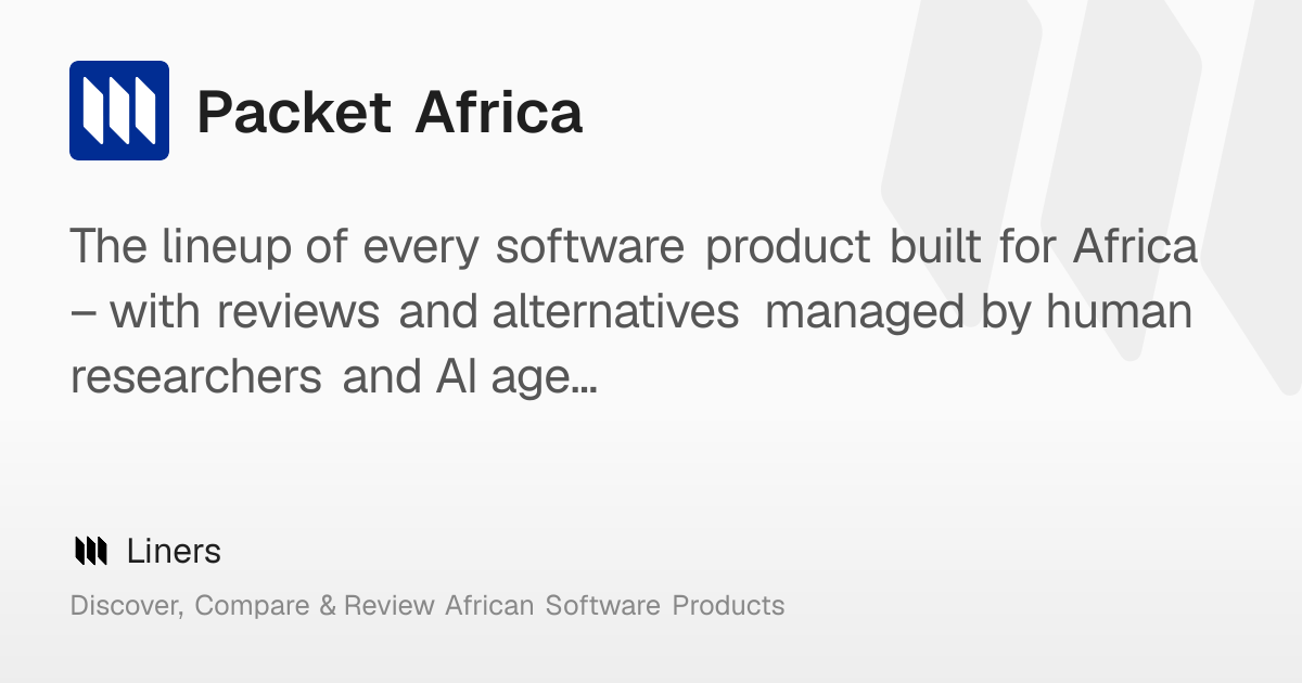 Packet Africa: Payment Links – Liners