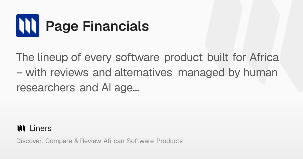 Page Financials: Overview, Features, Pricing & Funding – Liners