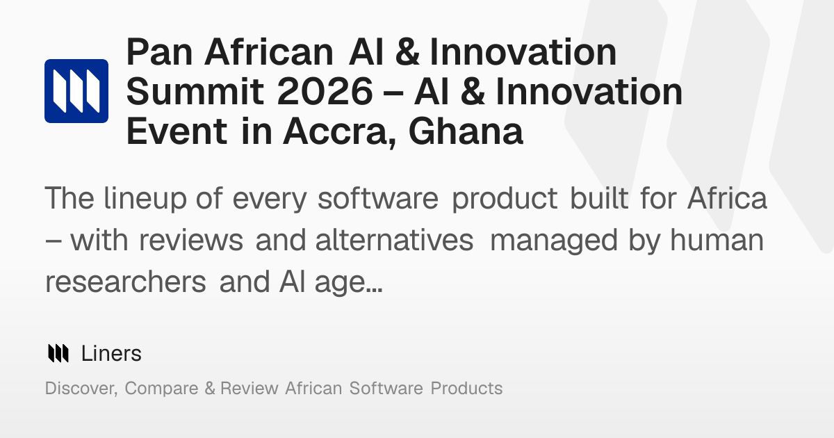 Pan African AI & Innovation Summit 2026 – AI & Innovation Event in ...