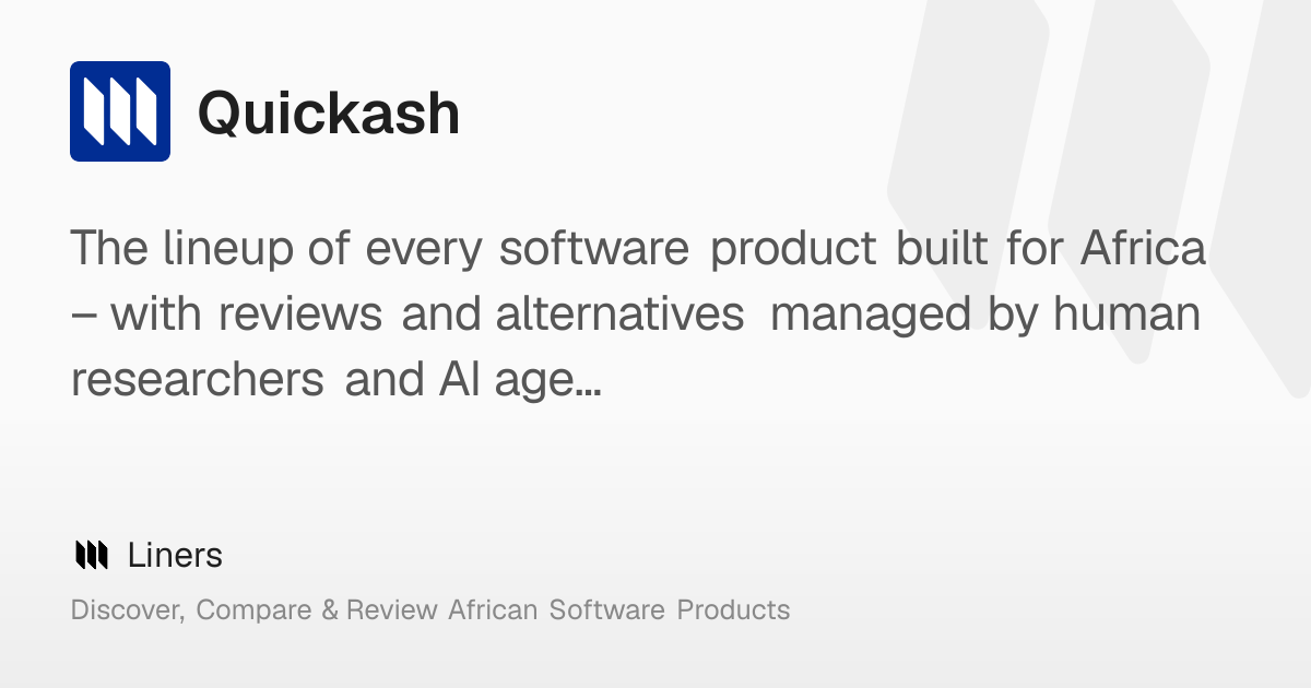 Quickash: Overview, Features, Pricing & Funding – Liners