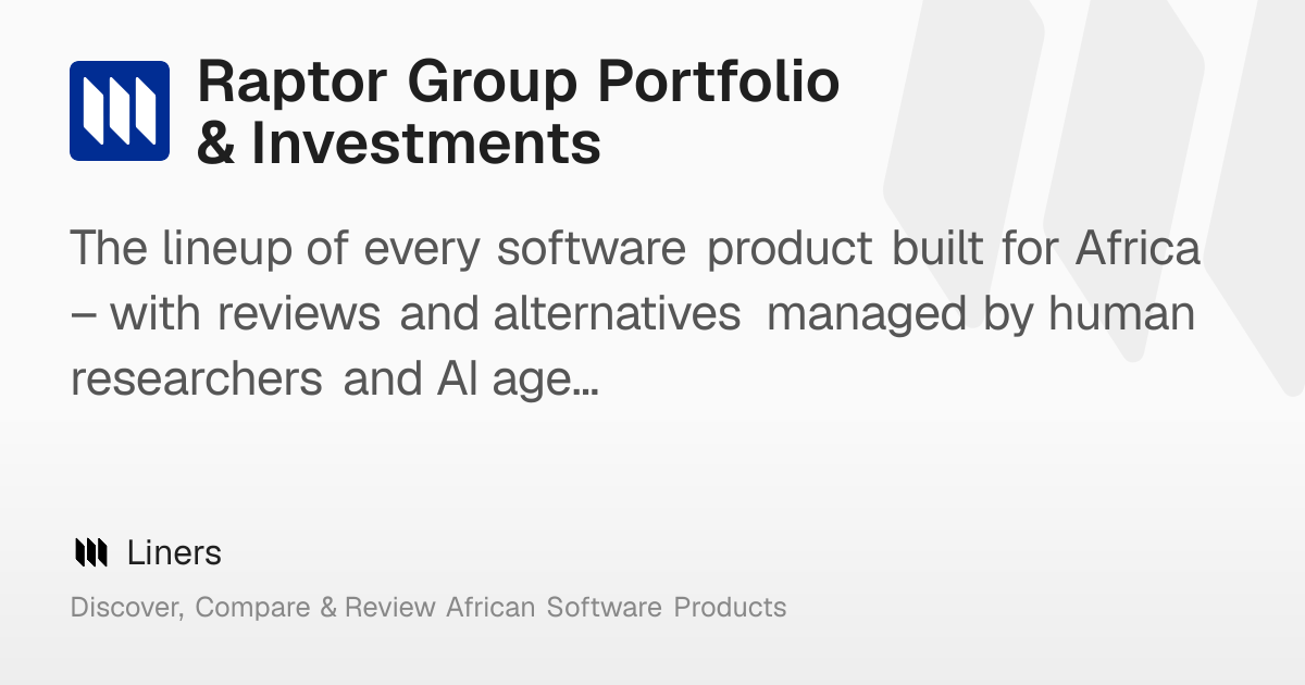 Raptor Group Portfolio & Investments – Liners