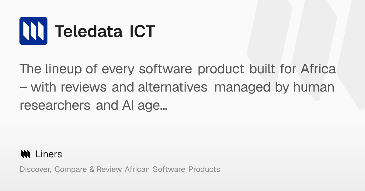 Teledata ICT: Overview, Features, Pricing & Funding – Liners